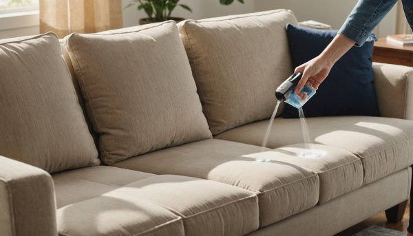 Comment enlever une tache tenace sur un canapé ?