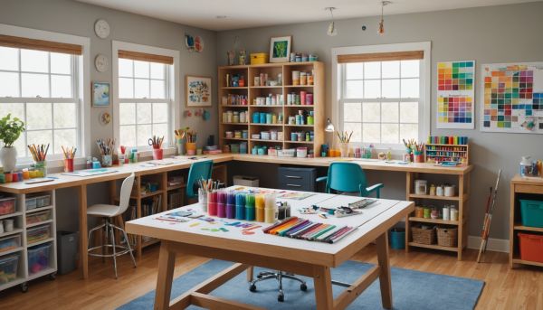 La création d'un atelier de loisirs créatifs à domicile